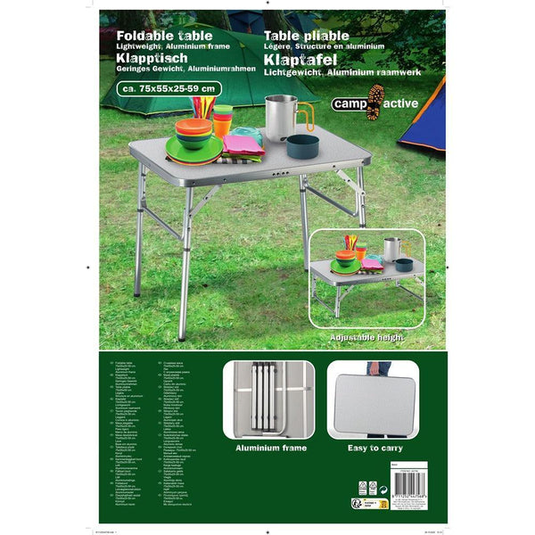 Camp Active Foldable Picnic Table | 75 x 55 x 59 cm - Choice Stores