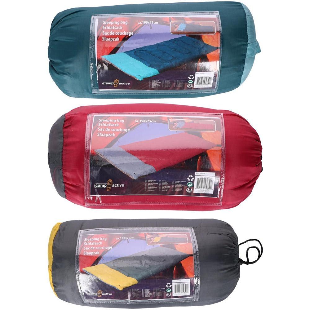 Camp Active Sleeping Bag | Assorted Colours | 190 x 75 cm - Choice Stores