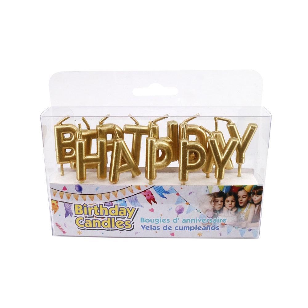Candles Happy Birthday Day Gold - Choice Stores
