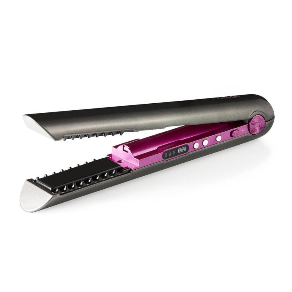 Carmen Neon Cordless Hair Straightener | Neon Pink & Graphite Grey - Choice Stores