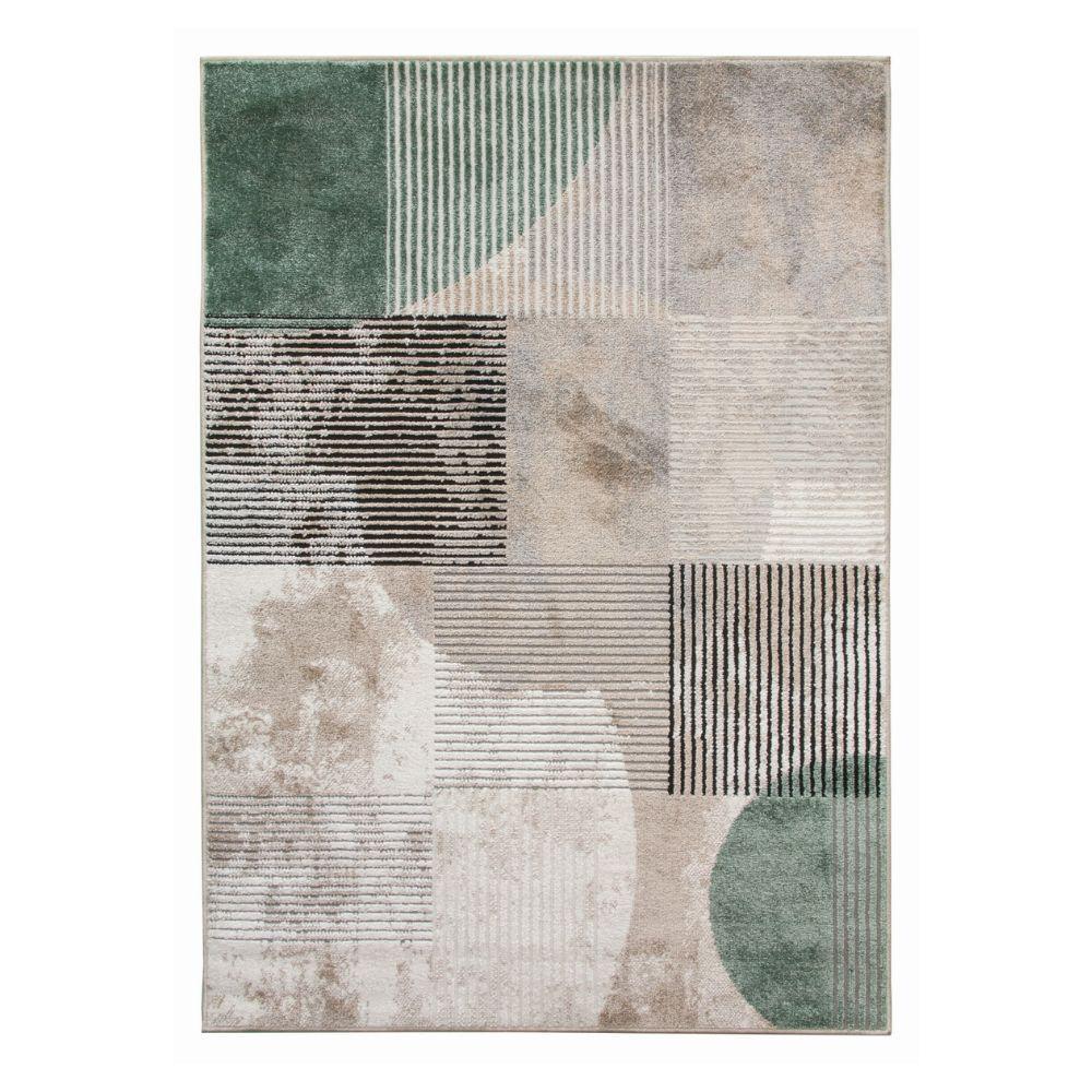 Casino Geo Green Rug | Abstract Modern Motives - Choice Stores