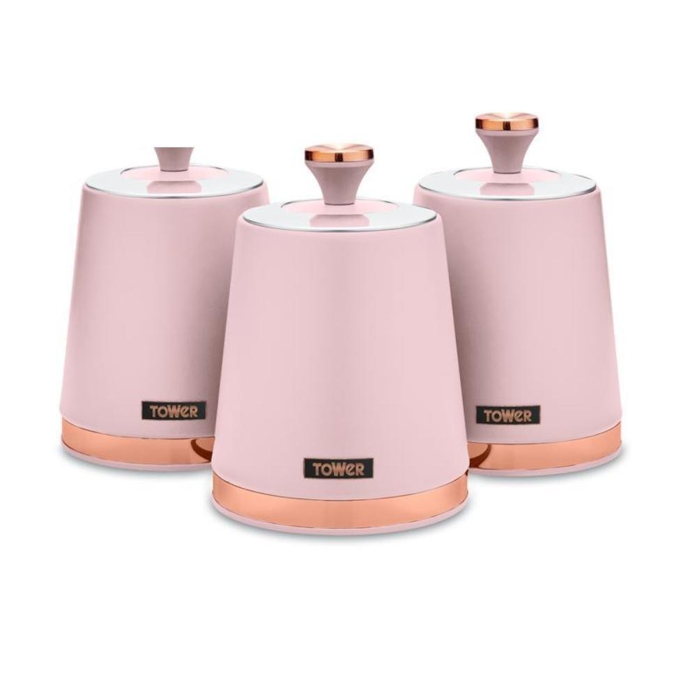 Cavaletto Set of 3 Canisters Pink | T826131PNK - Choice Stores