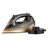 Ceraglide 2800W 360 Cord Cordless Steam Iron Black and Gold - Choice Stores