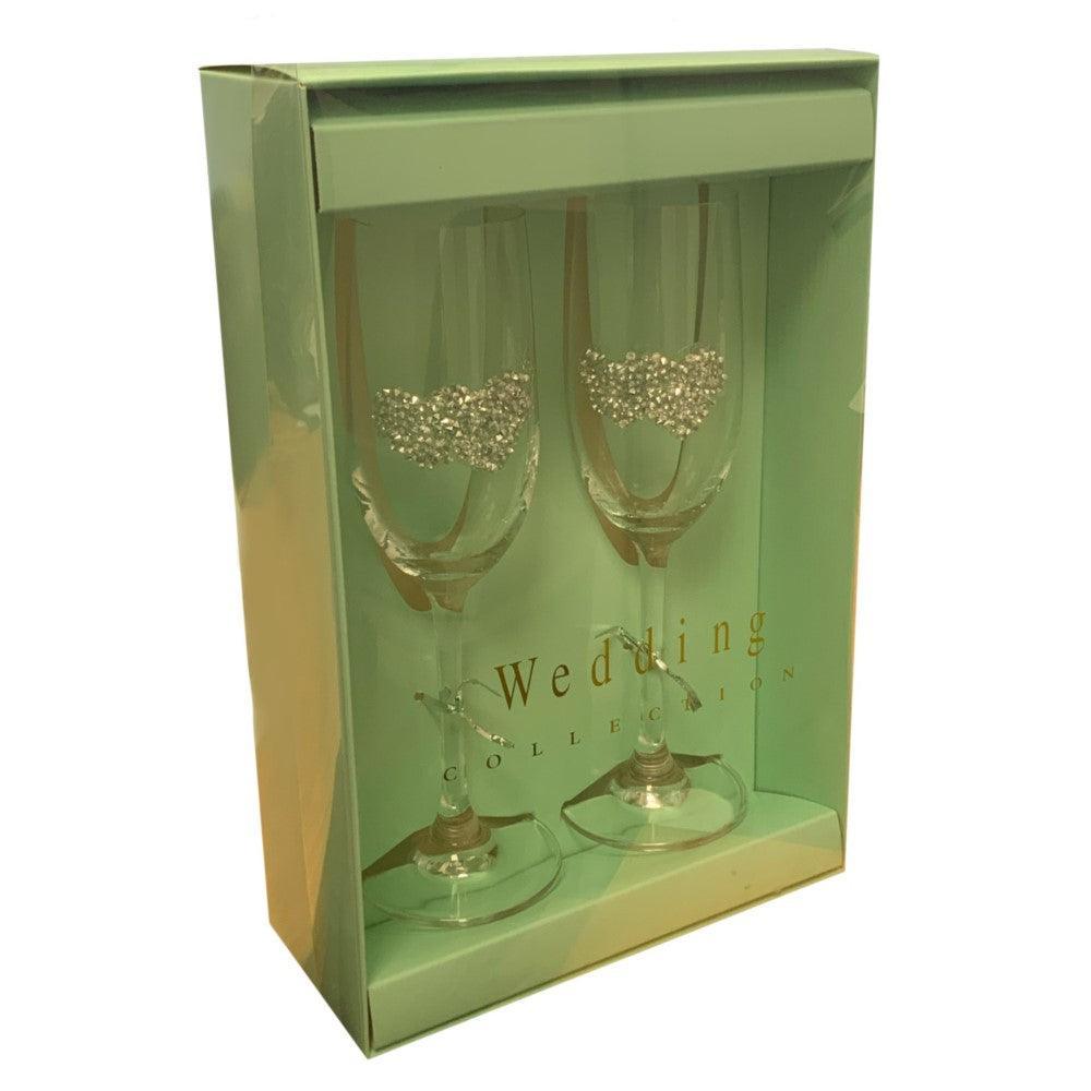 Champagne Toasting Flutes With Embellishment - Choice Stores