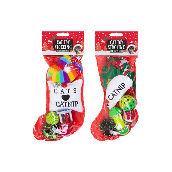 Christmas Cat Toy Gift Stocking | Assorted - Choice Stores