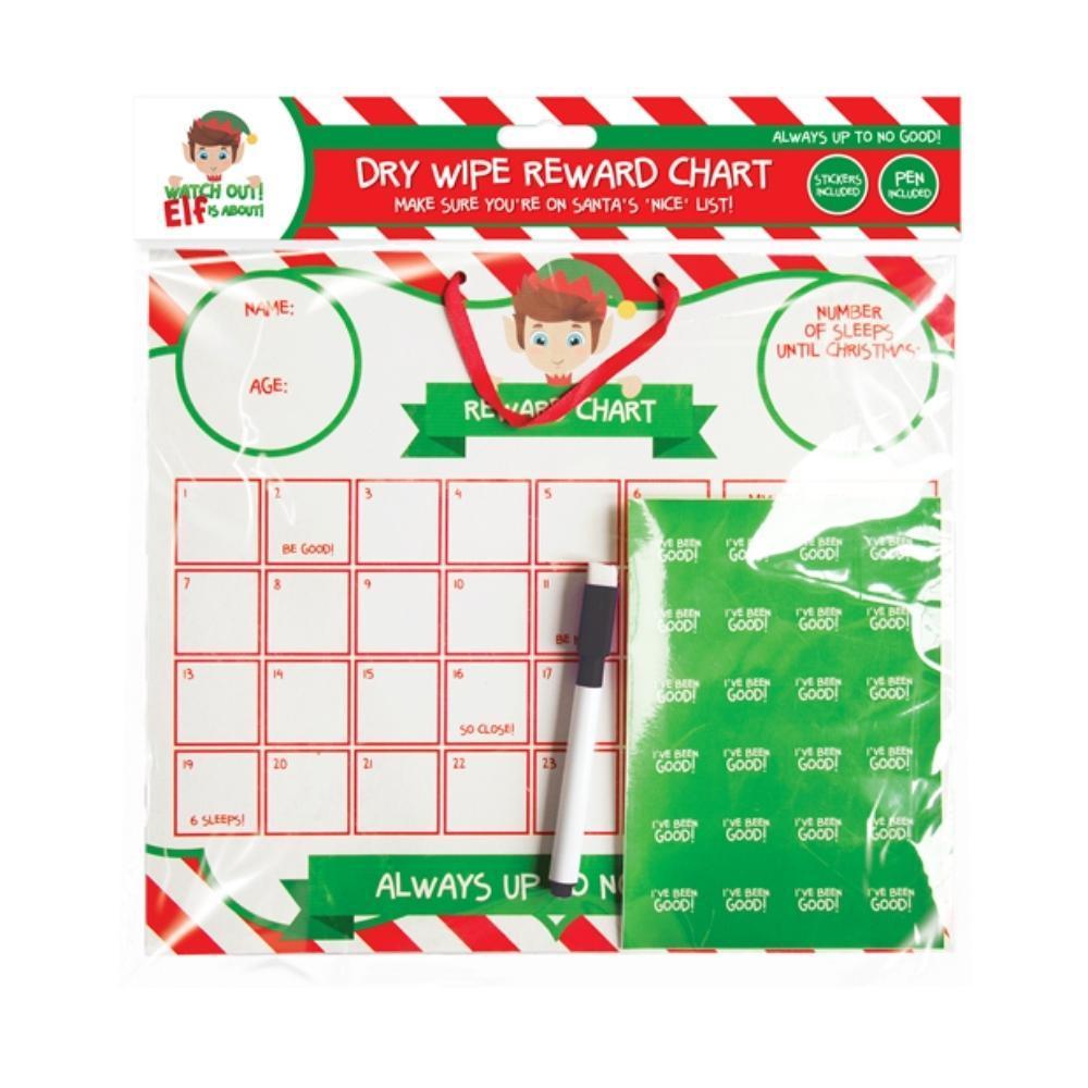Christmas Elf Reward Chart with Stickers & Pen - Choice Stores