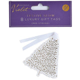 Christmas Festive Glow Tree Gift Tag with Gold Detail | Pack of 8 - Choice Stores