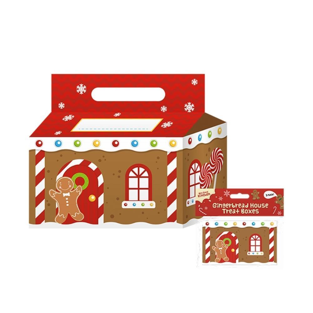 Christmas Gingerbread House Treat Boxes | 3 Pack - Choice Stores