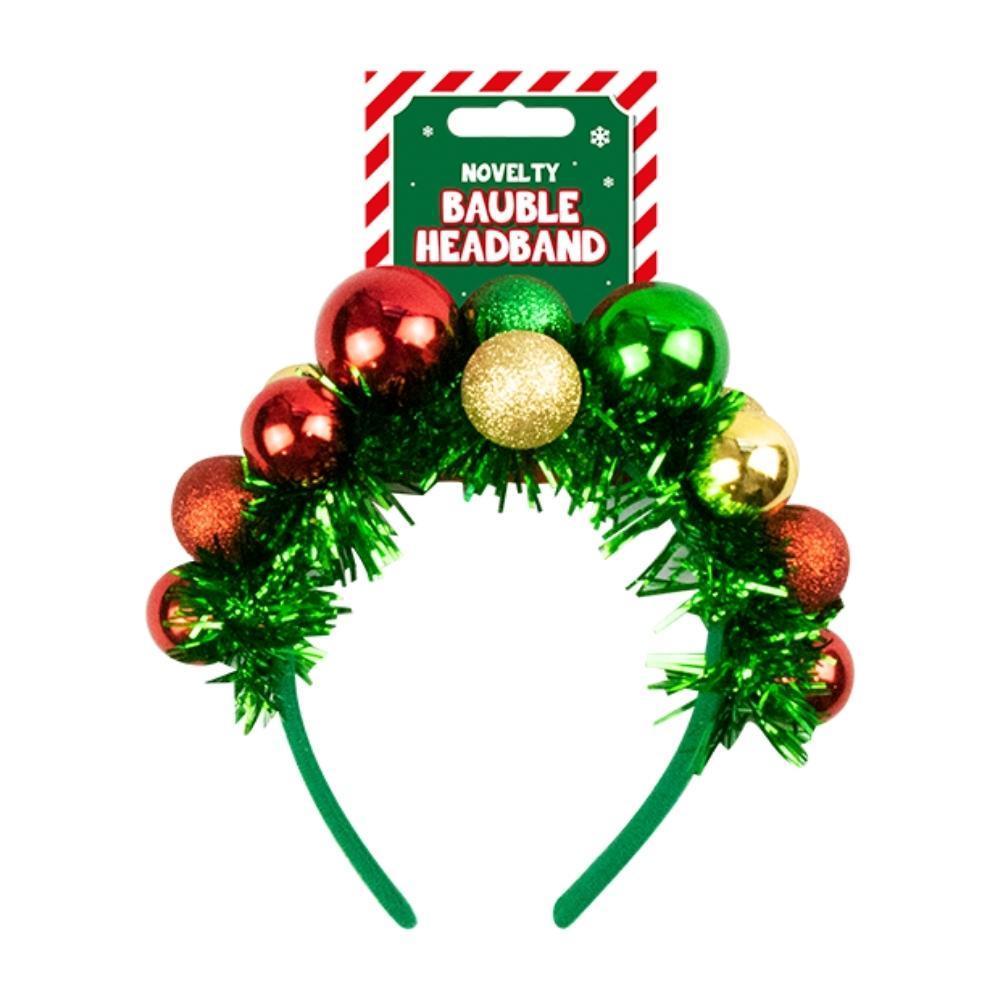 Christmas Multicoloured Bauble Headband - Choice Stores