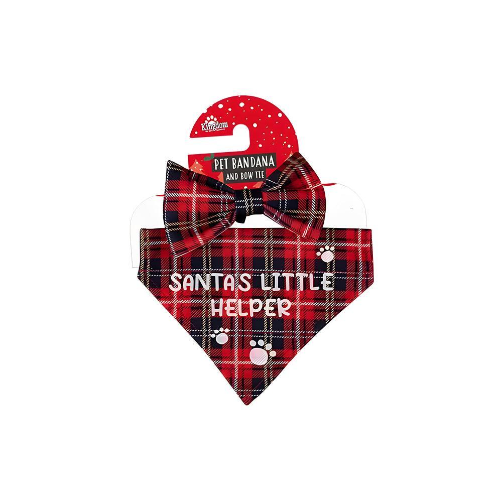 Christmas Printed Pet Bandana & Bow Tie - Choice Stores