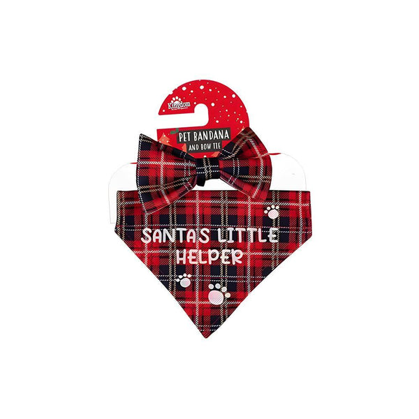 Christmas Printed Pet Bandana & Bow Tie - Choice Stores