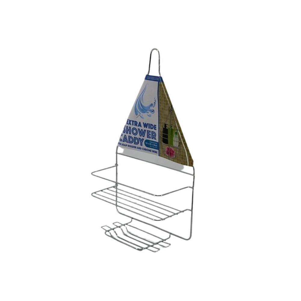 Chrome Metal Shower Caddy | 10x25x44Cm - Choice Stores