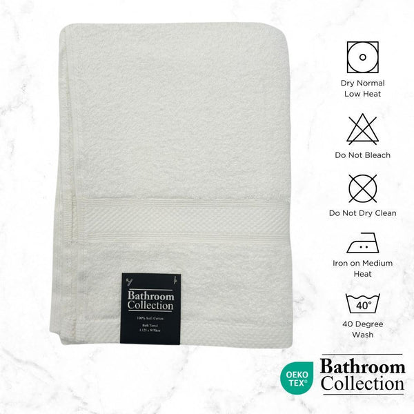 Classic Cotton Bath Towel | 100% Cotton & Ultra Absorbent | Assorted Colours - Choice Stores