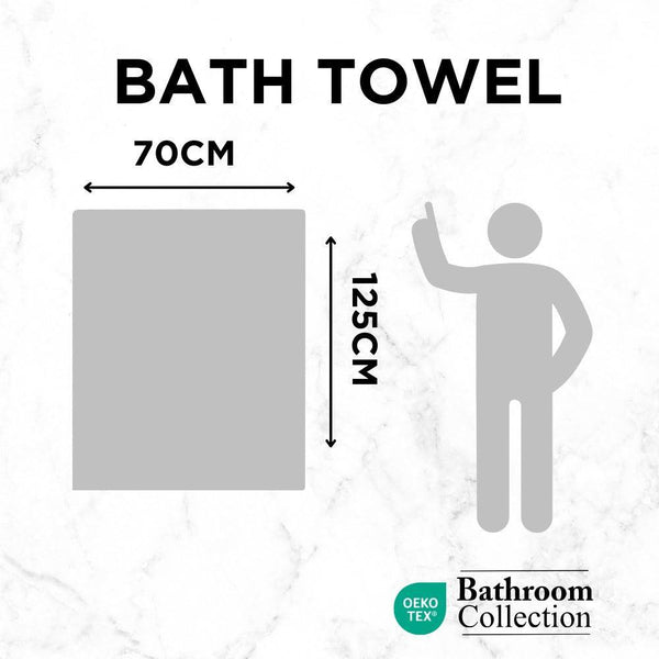 Classic Cotton Bath Towel | 100% Cotton & Ultra Absorbent | Assorted Colours - Choice Stores