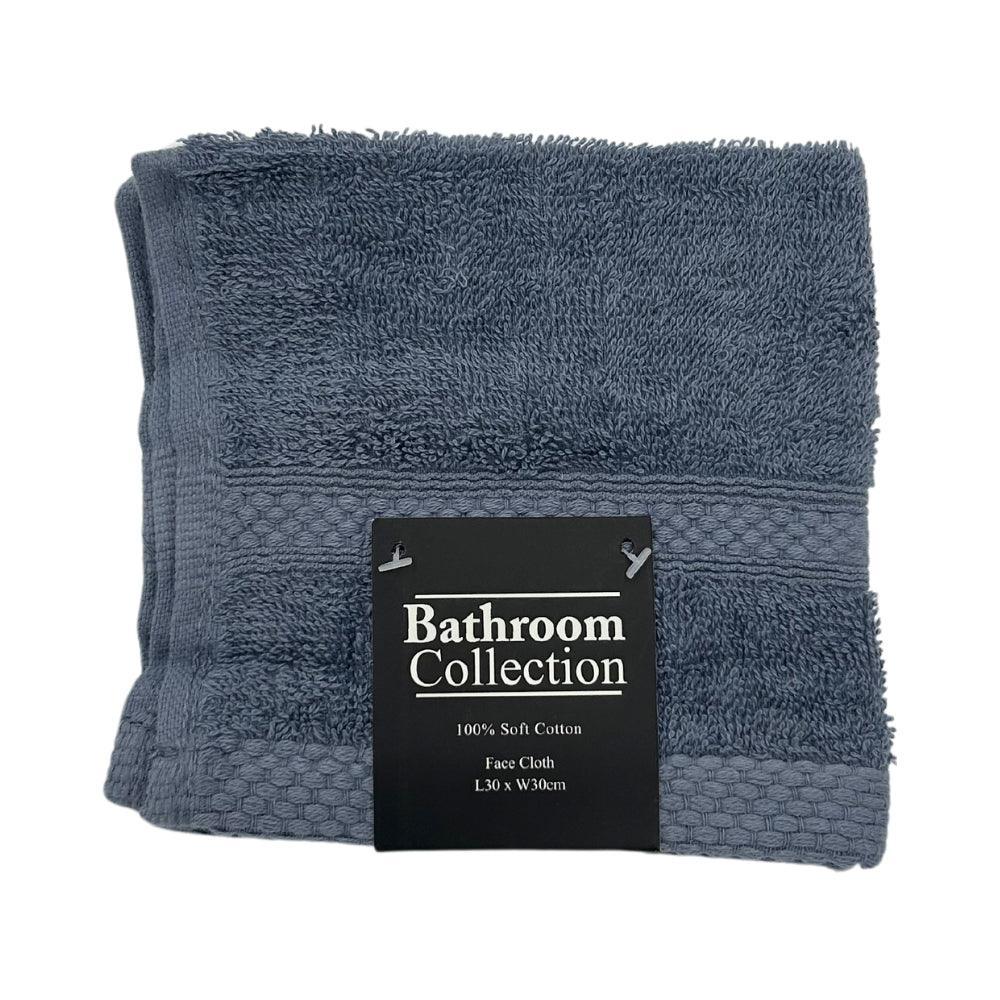 Classic Cotton Face Cloth | 100% Cotton & Ultra Absorbent | Assorted Colours - Choice Stores