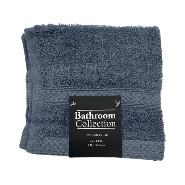 Classic Cotton Face Cloth | 100% Cotton & Ultra Absorbent | Assorted Colours - Choice Stores