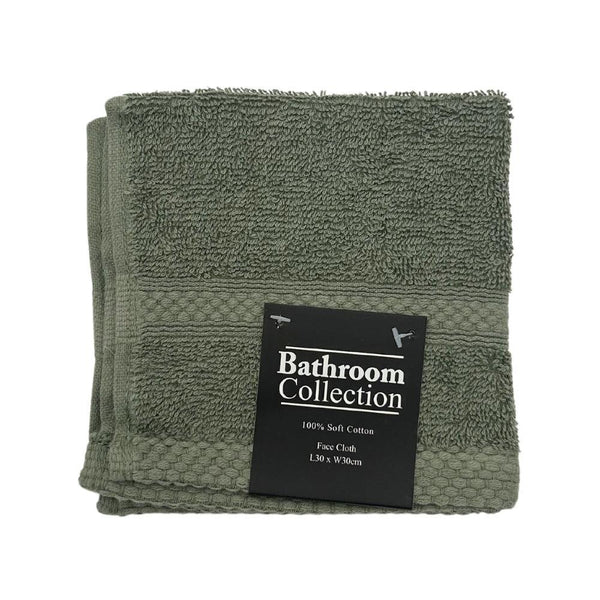 Classic Cotton Face Cloth | 100% Cotton & Ultra Absorbent | Assorted Colours - Choice Stores