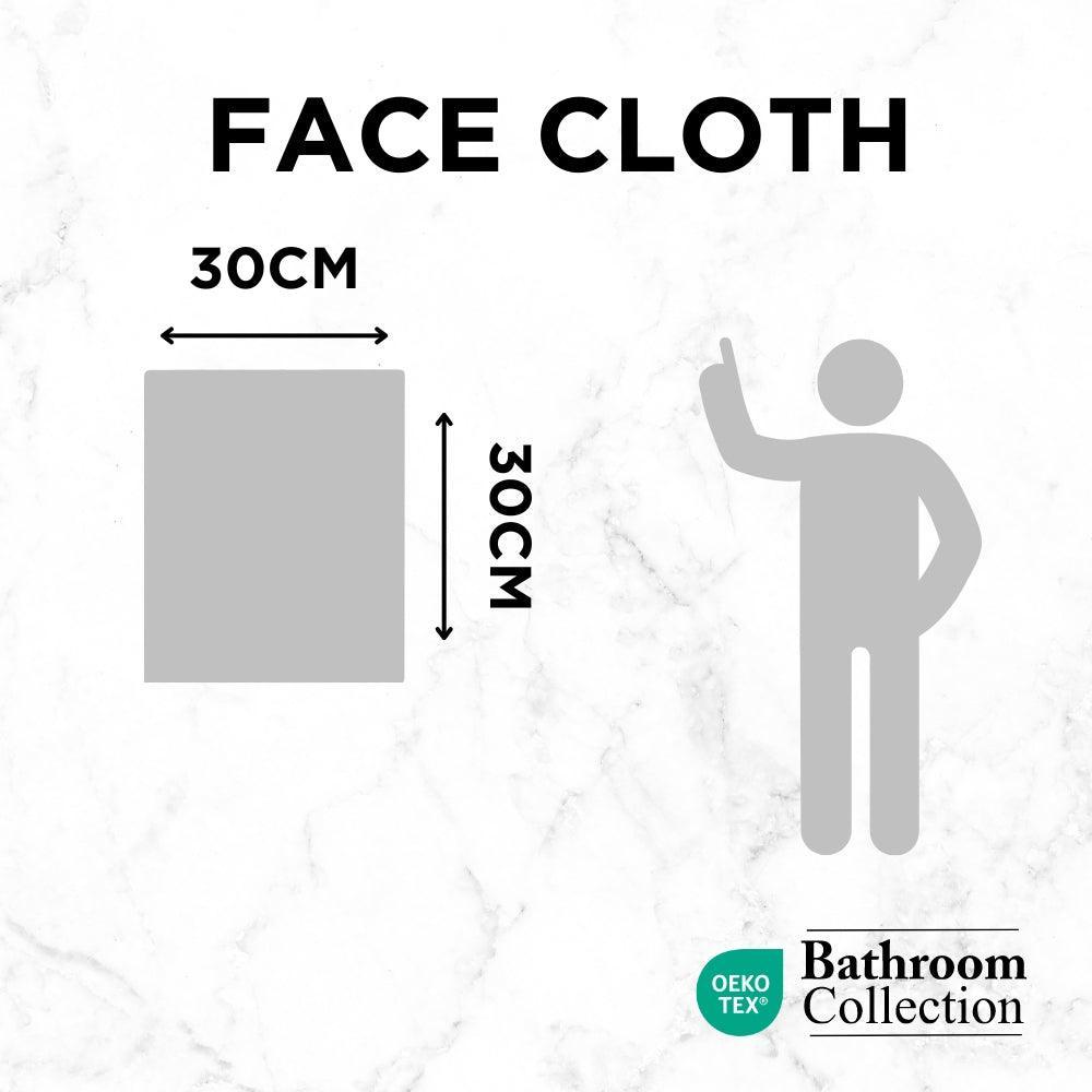 Classic Cotton Face Cloth | 100% Cotton & Ultra Absorbent | Assorted Colours - Choice Stores