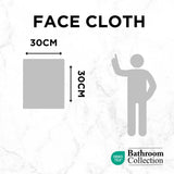 Classic Cotton Face Cloth | 100% Cotton & Ultra Absorbent | Assorted Colours - Choice Stores