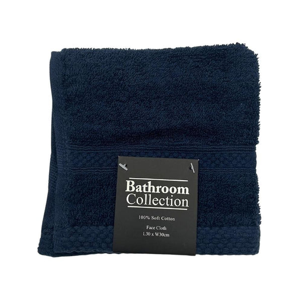 Classic Cotton Face Cloth | 100% Cotton & Ultra Absorbent | Assorted Colours - Choice Stores