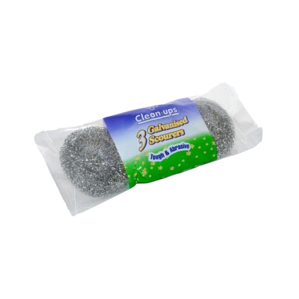 Clean Ups Galvanised Scourers | 3 Pack - Choice Stores