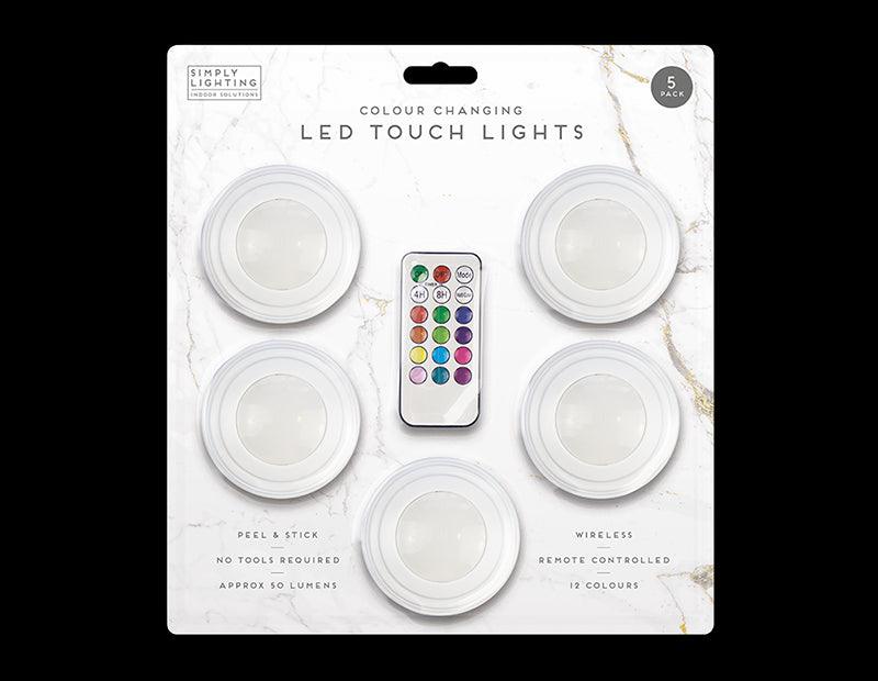 Colour Changing LED Touch Lights | Pack of 5 - Choice Stores