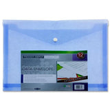 Concept A4 Extra Capacity Document Wallet with Button Closure | 4 Assorted Neon Colours - Choice Stores