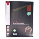 Concept A4 Pocket Display Book Black | 60 Page - Choice Stores