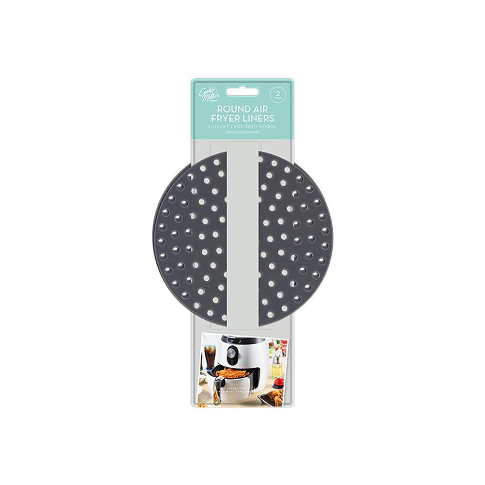Cooke & Miller Non Stick Resuable Round Air Fryer Liners | 20cm | Pack of 2 - Choice Stores