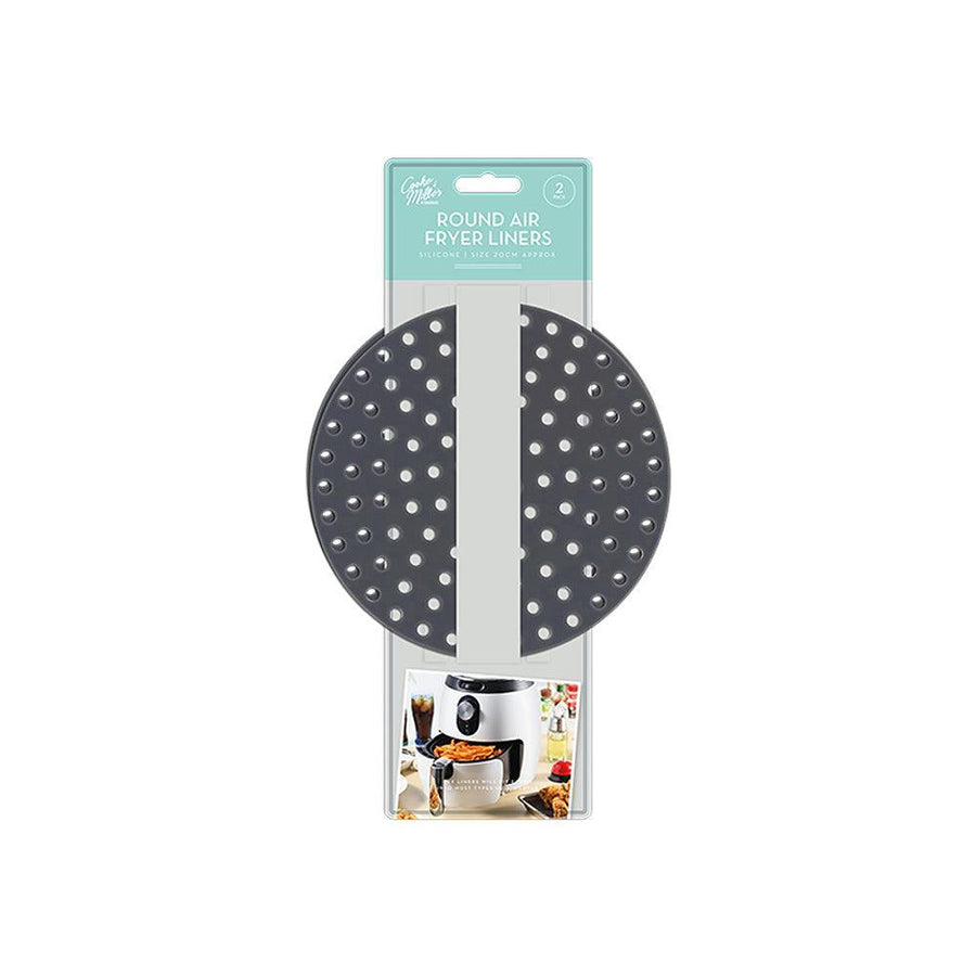 Cooke & Miller Non Stick Resuable Round Air Fryer Liners | 20cm | Pack of 2 - Choice Stores