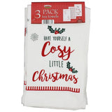 Country Club Assorted Christmas Tea Towels | Pack of 3 - Choice Stores