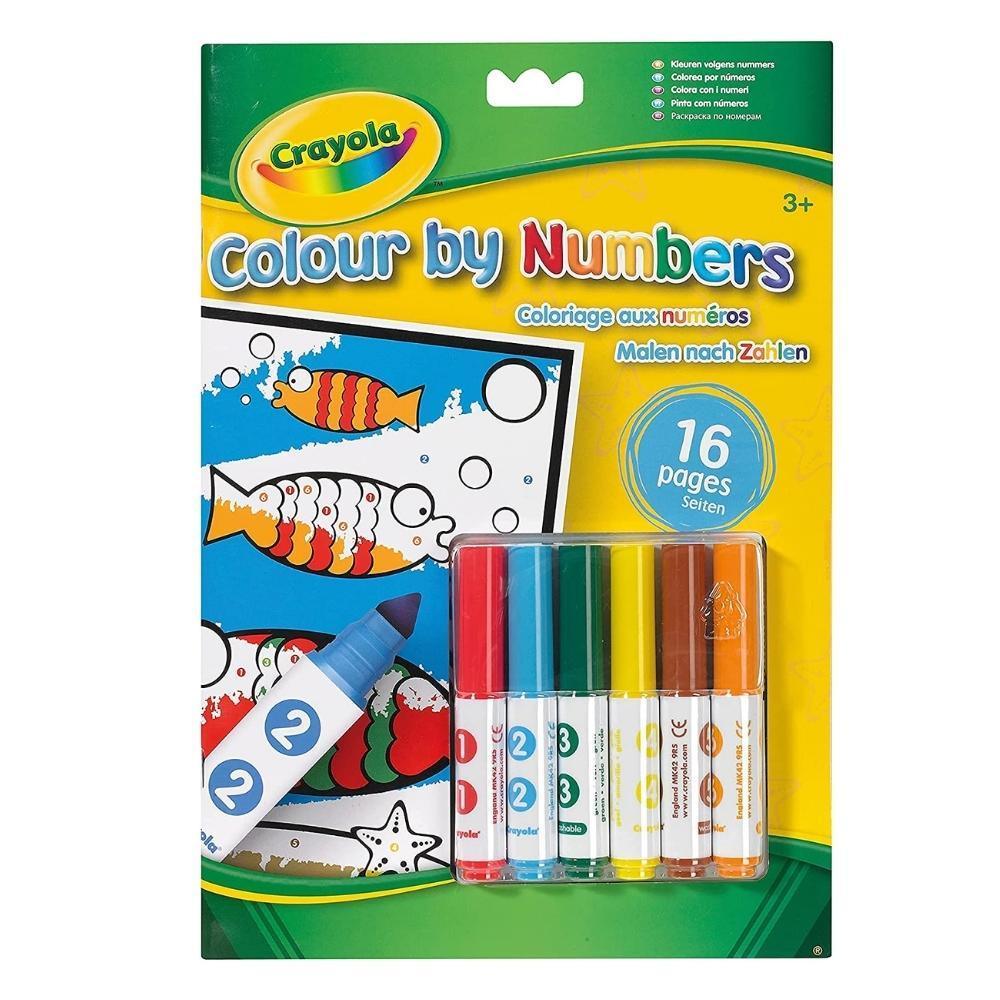 Crayola Colour By Numbers Mini Markers | 6 Pack - Choice Stores