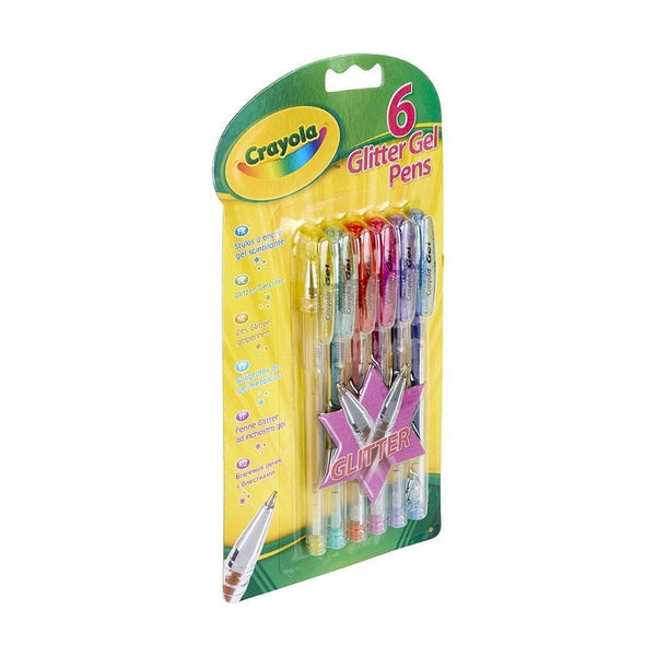 Crayola Glitter Gel Pens | Pack of 6 - Choice Stores