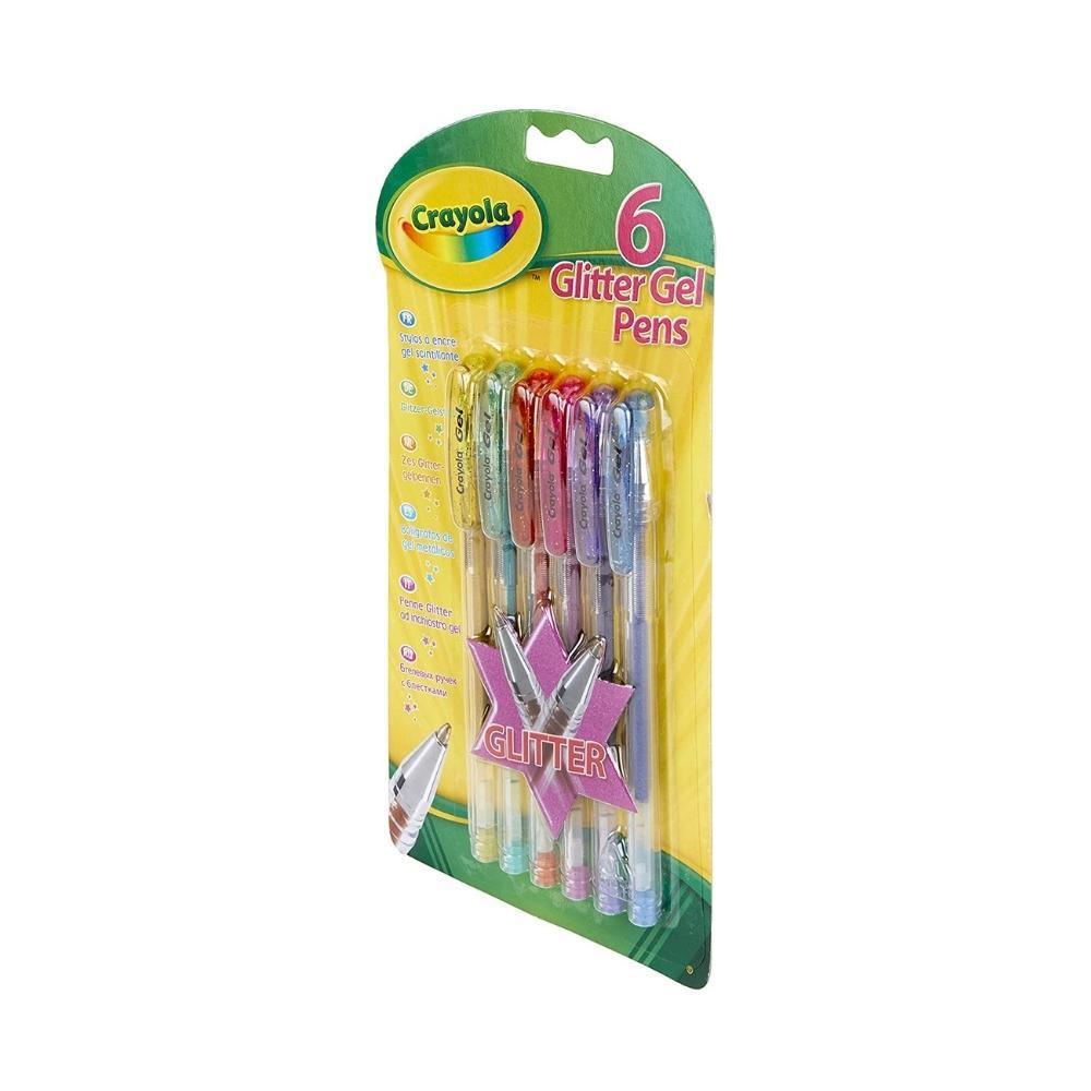 Crayola Glitter Gel Pens | Pack of 6 - Choice Stores