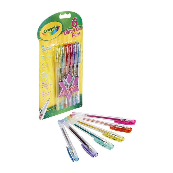Crayola Glitter Gel Pens | Pack of 6 - Choice Stores