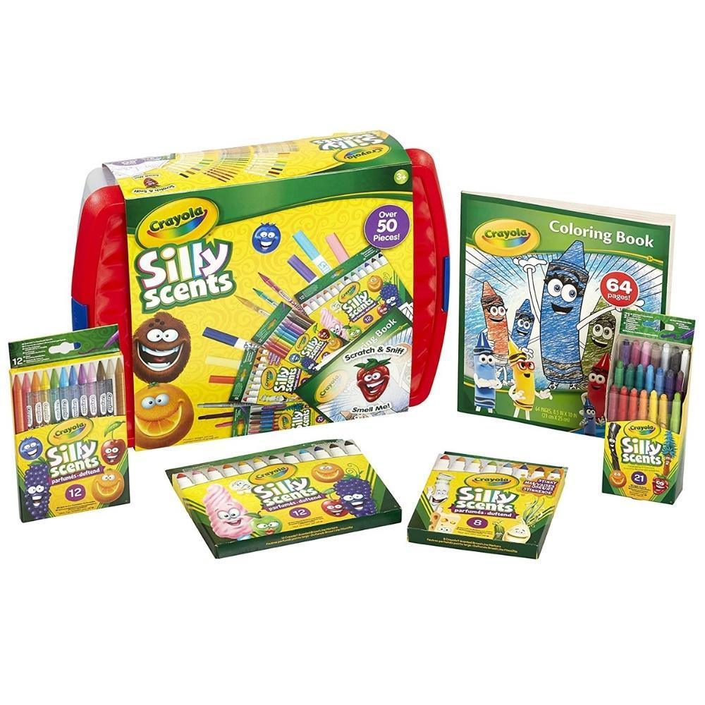 Crayola Silly Scents Colouring Tub | Over 50 Pieces - Choice Stores