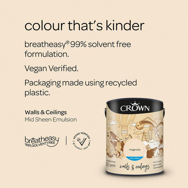 Crown Breatheasy Mid sheen Emulsion Paint | Magnolia - Choice Stores
