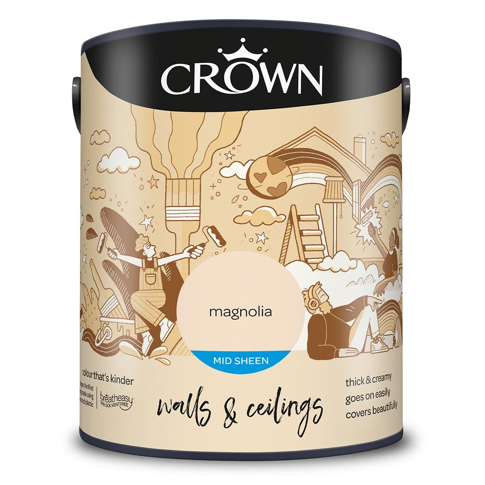 Crown Breatheasy Mid sheen Emulsion Paint |Magnolia - Choice Stores