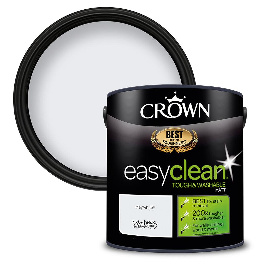 Crown Easyclean Matt Emulsion Paint | Clay White - Choice Stores