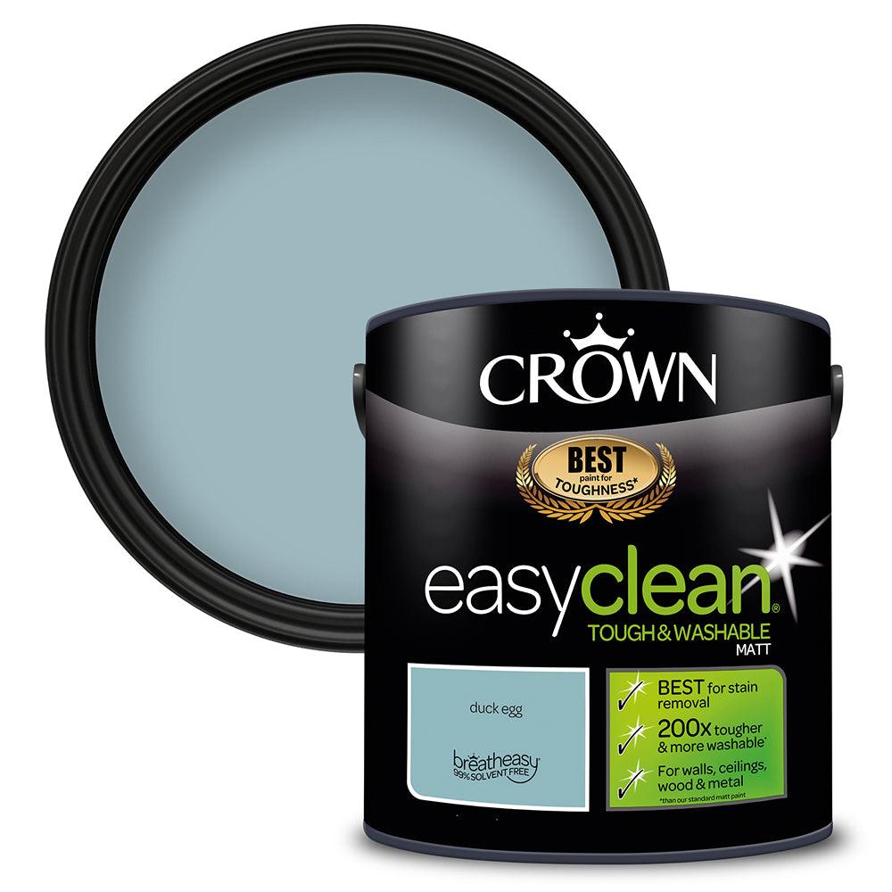 Crown Easyclean Matt Emulsion Paint | Duck Egg - Choice Stores