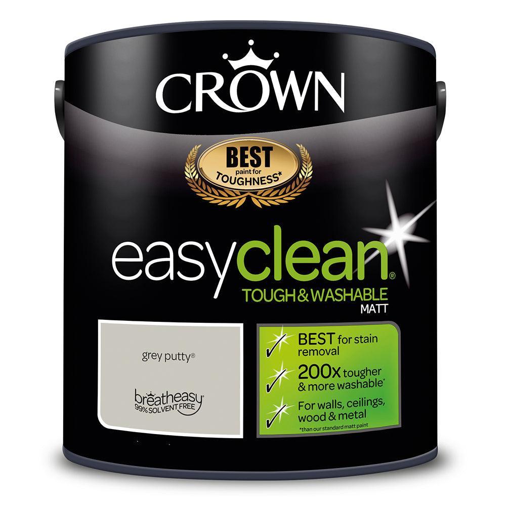 Crown Easyclean Matt Emulsion Paint | Grey Putty - Choice Stores