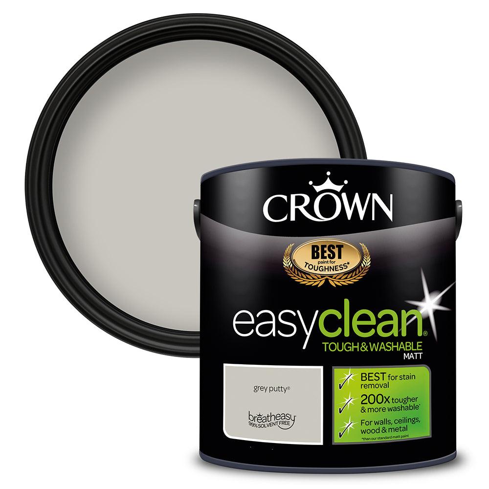 Crown Easyclean Matt Emulsion Paint | Grey Putty - Choice Stores