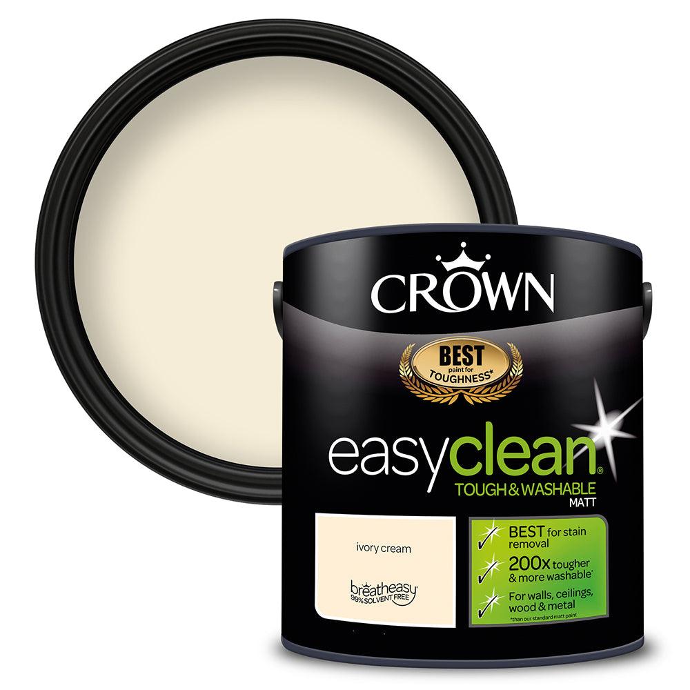 Crown Easyclean Matt Emulsion Paint | Ivory Cream - Choice Stores
