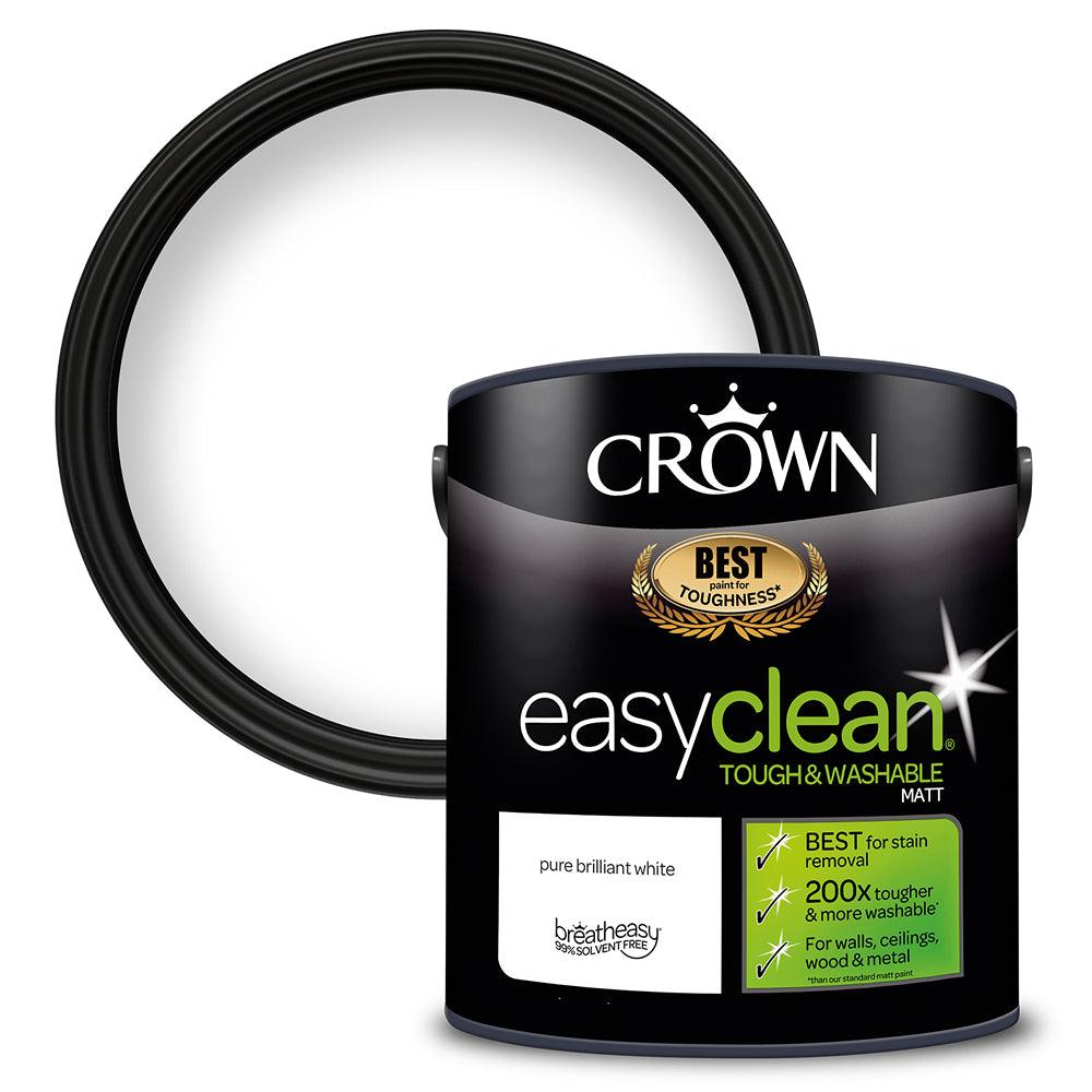 Crown Easyclean Matt Emulsion Paint | Pure Brilliant White - Choice Stores