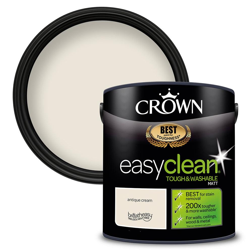 Crown Paints Easyclean Matt Emulsion | Antique Cream - Choice Stores