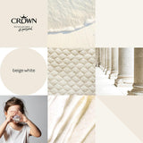 Crown Walls & Ceilings Matt Emulsion | Beige White | 40ml Tester - Choice Stores