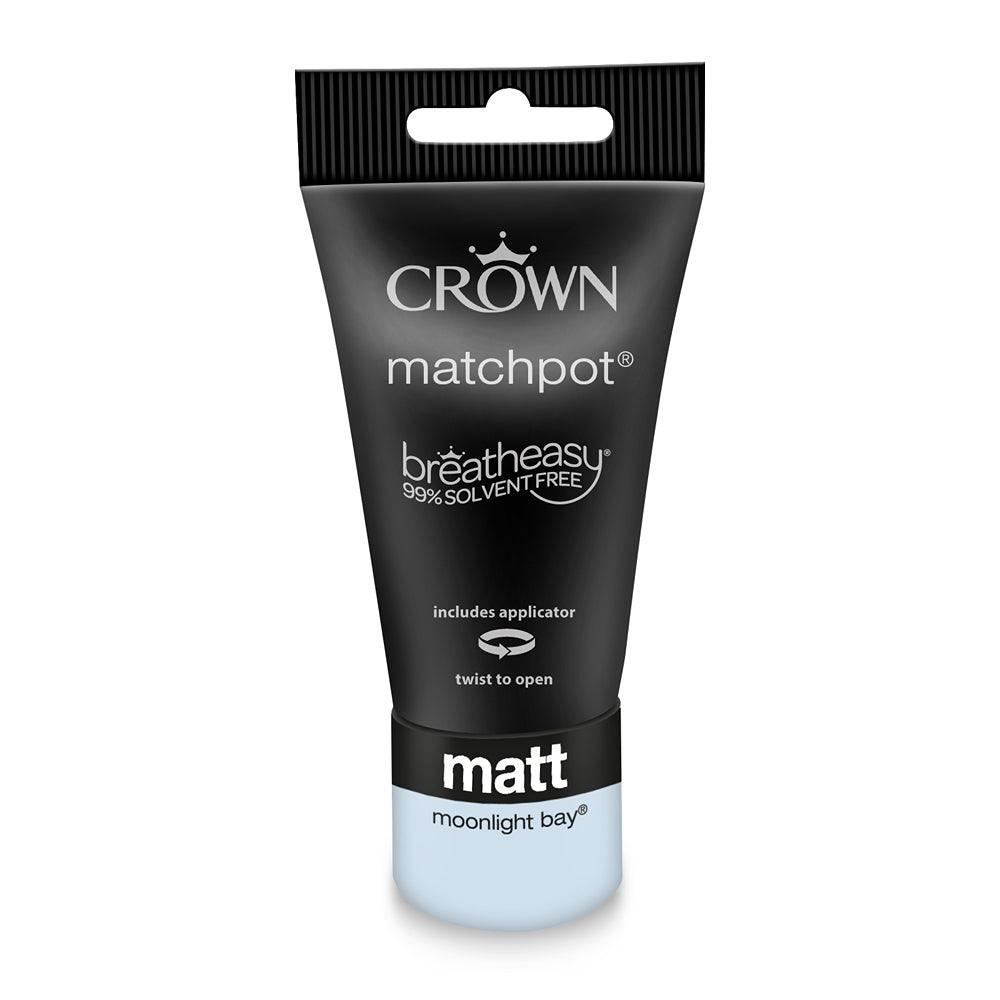 Crown Walls & Ceilings Matt Emulsion | Moonlight Blue | 40ml Tester - Choice Stores