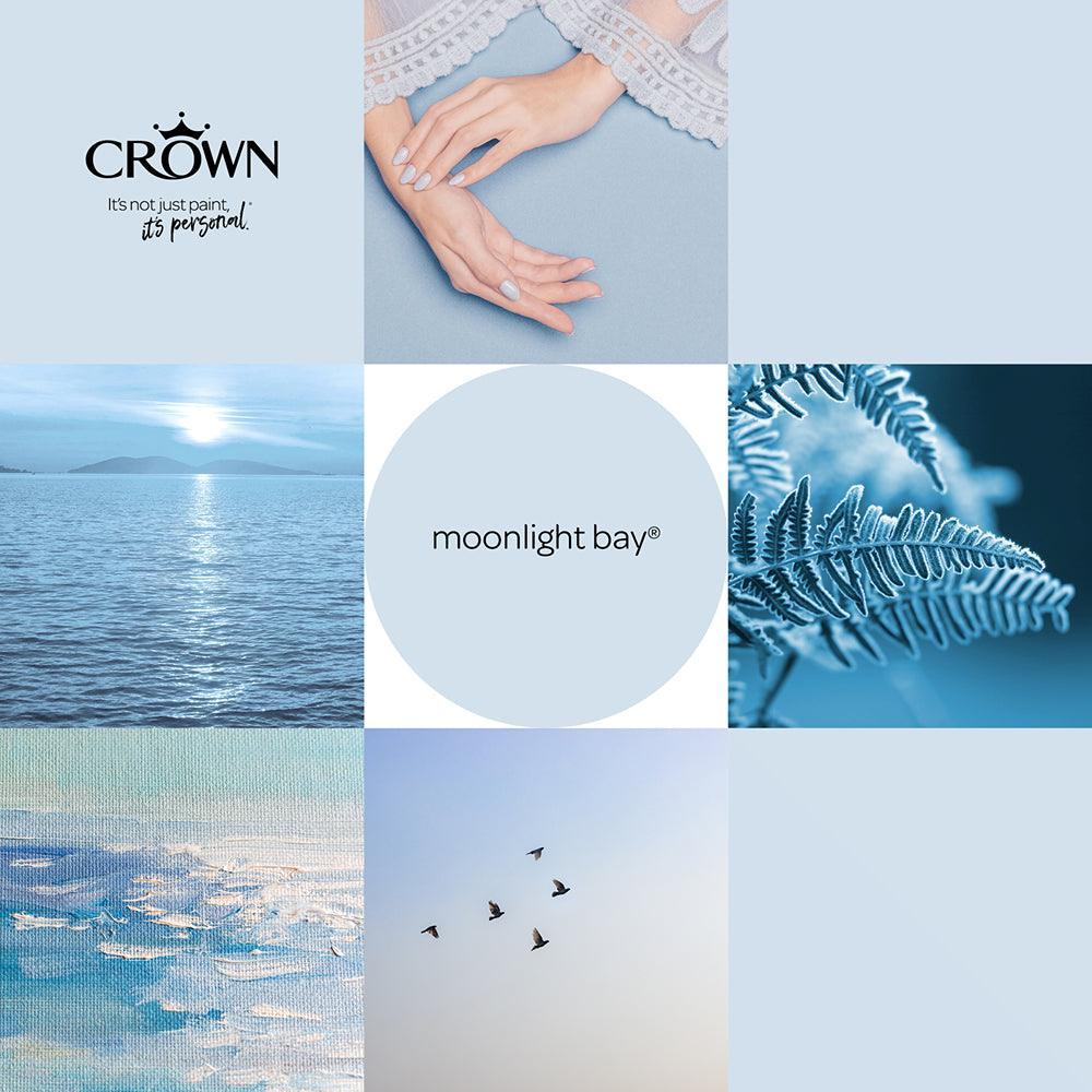 Crown Walls & Ceilings Matt Emulsion | Moonlight Blue | 40ml Tester - Choice Stores