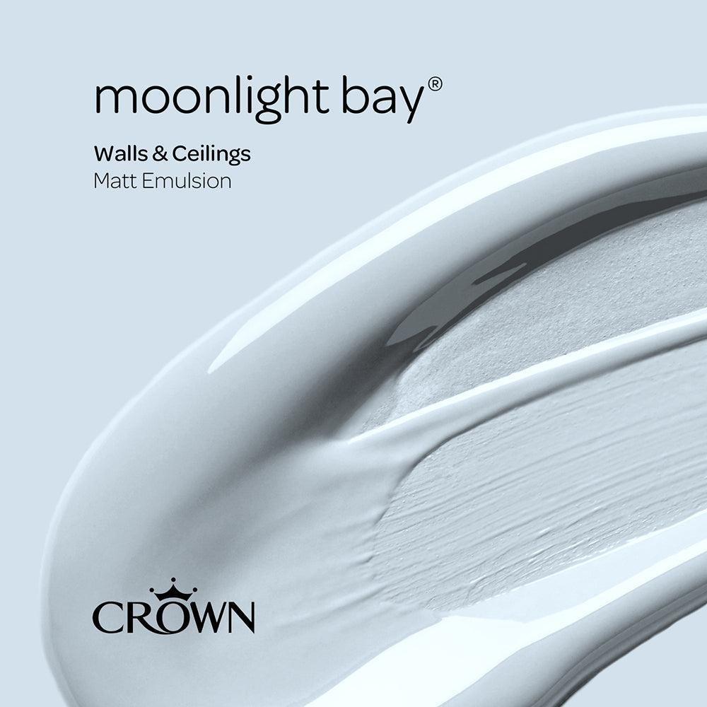 Crown Walls & Ceilings Matt Emulsion | Moonlight Blue | 40ml Tester - Choice Stores