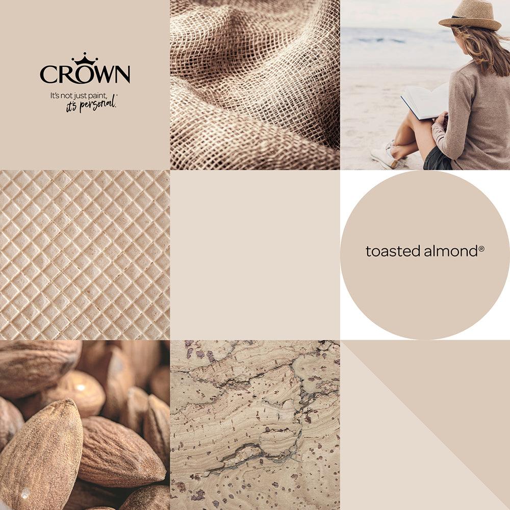 Crown Walls &amp; Ceilings Matt Emulsion | Toasted Almond | 40ml Tester - Choice Stores